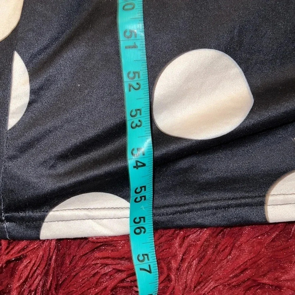 Polka Dot Maxi Dress - Black and White - Picture 6 of 13